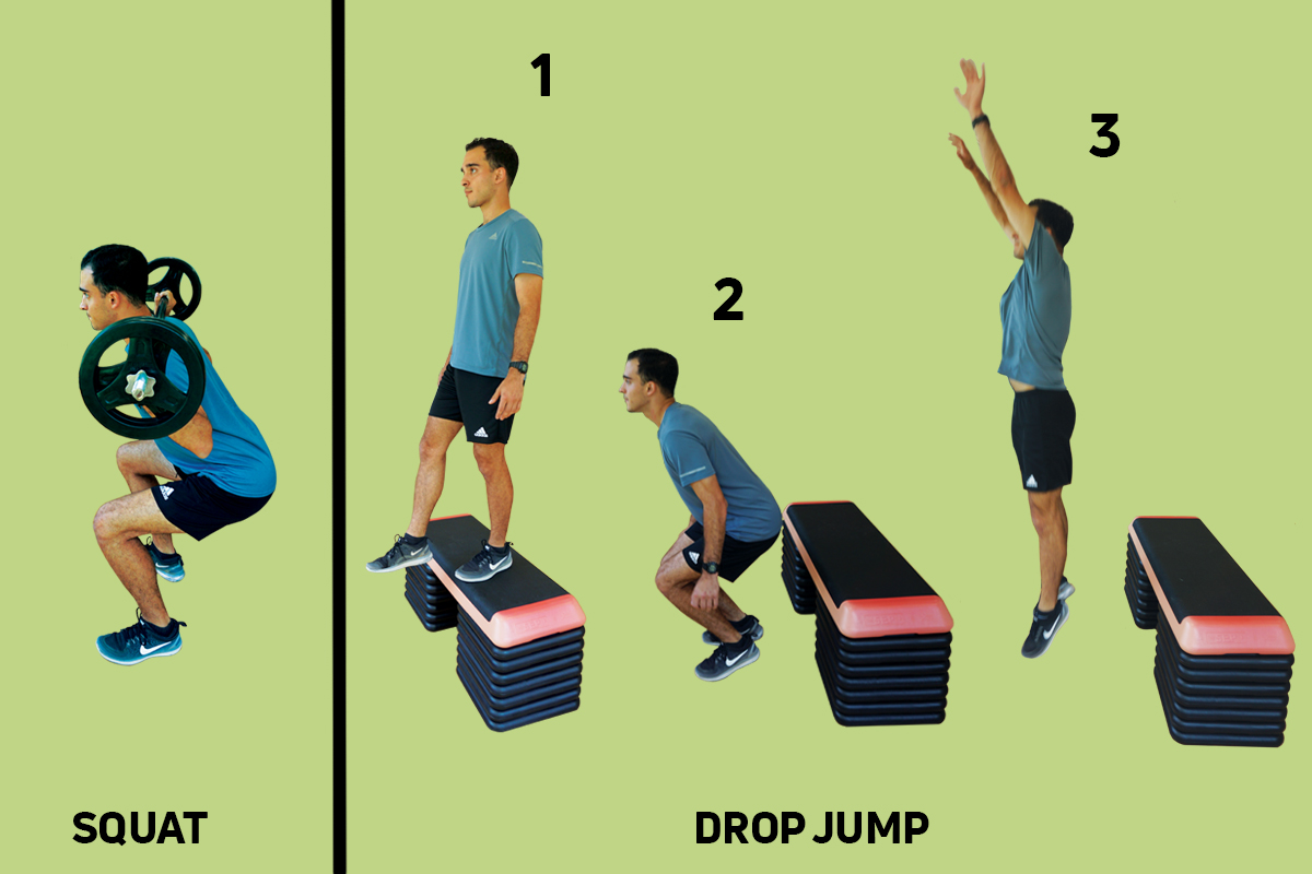 SQUAT + DROP JUMP